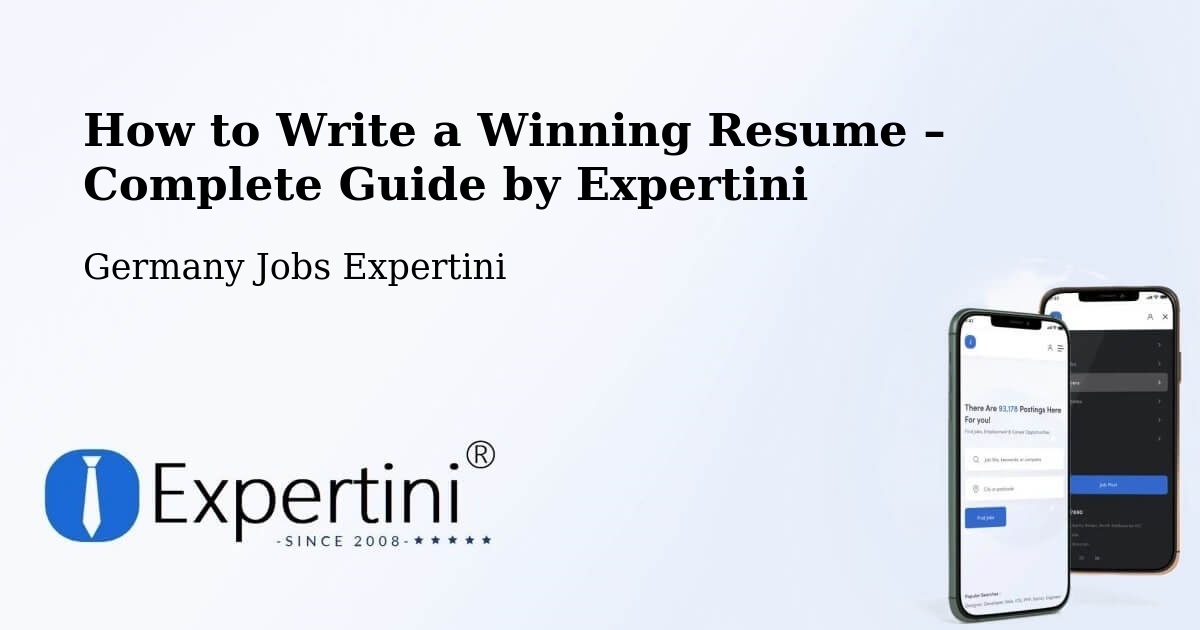 Resume Writing Guide for Job Seekers – Stralsund - Stralsund, Germany Jobs Expertini